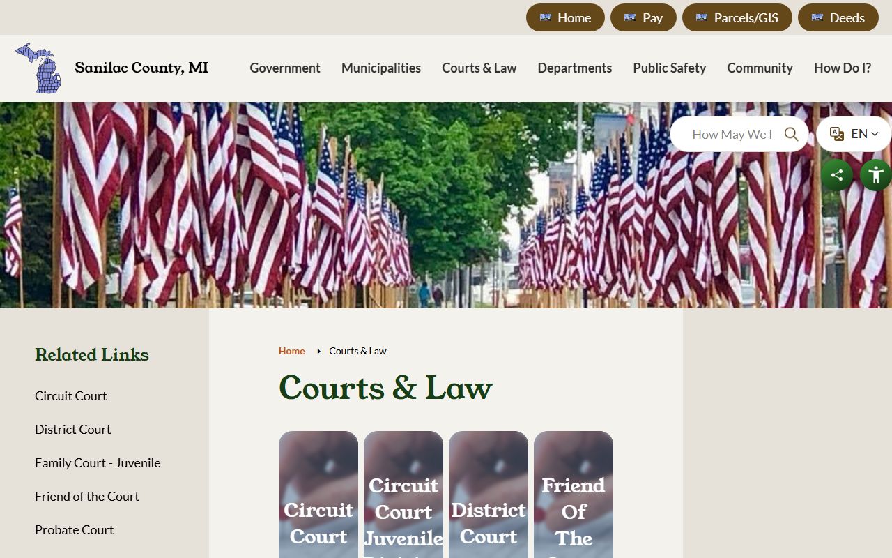 Sanilac County court records courts and law page